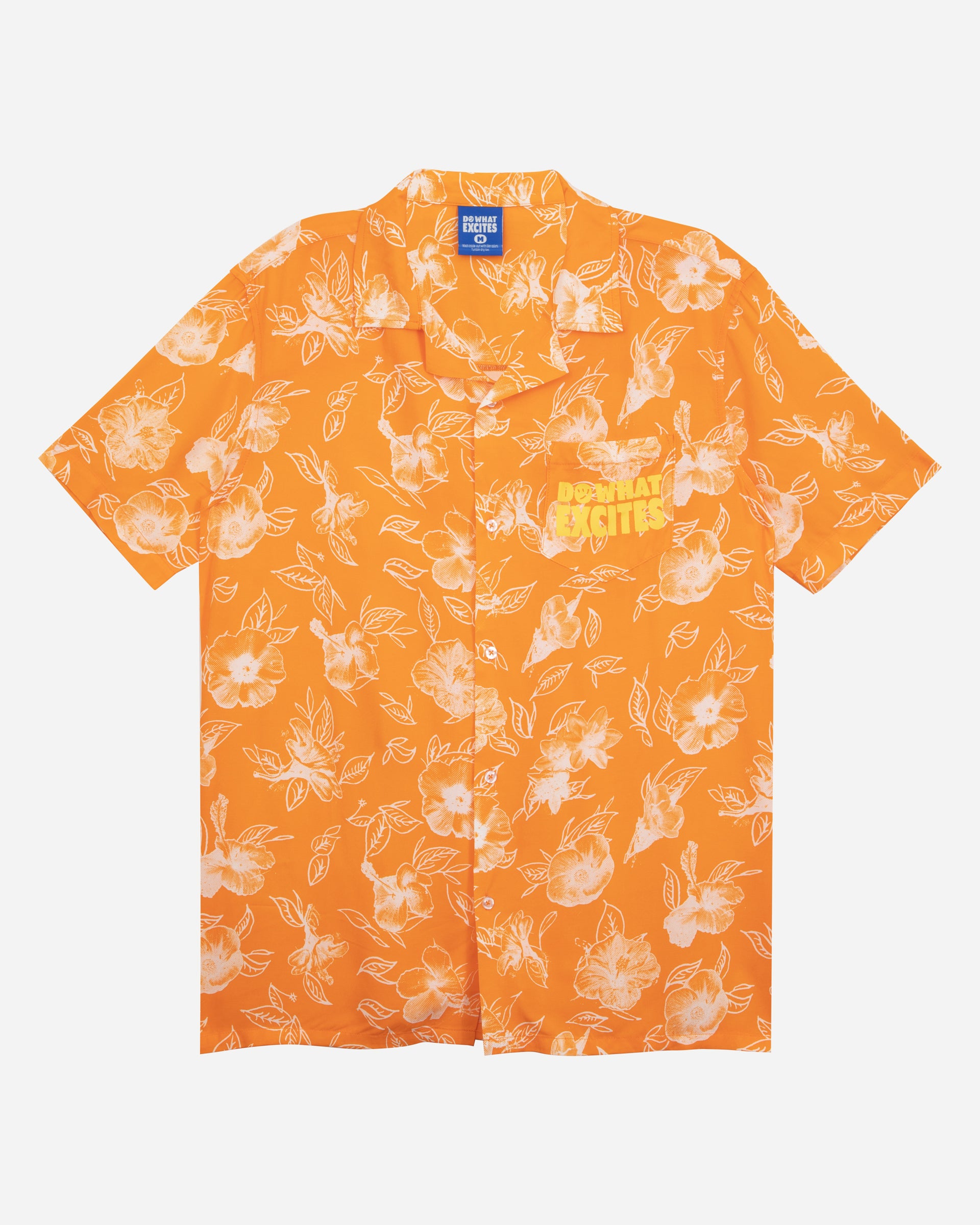 orange button up