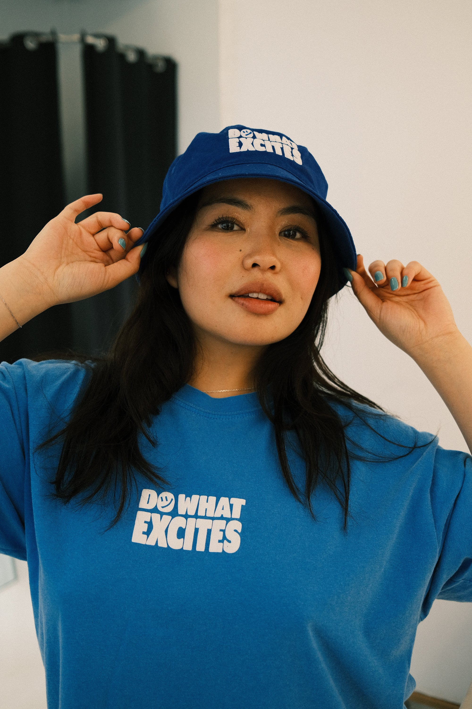 DWE Logo | Royal Blue Bucket Hat